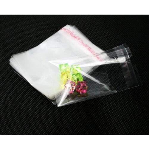 200pcs 8 Size Opp plastic Crystal Clear Bags Self Adhesive Seal Cellophane Bags Party Gift Bags