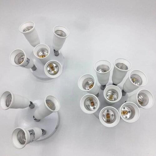 Ceiling Light Drop Light E27 Lamp Base Rotating 3 5 9 E27 Lamp Holder Converter 360 Degrees Flexible Rotation Lamp Holder