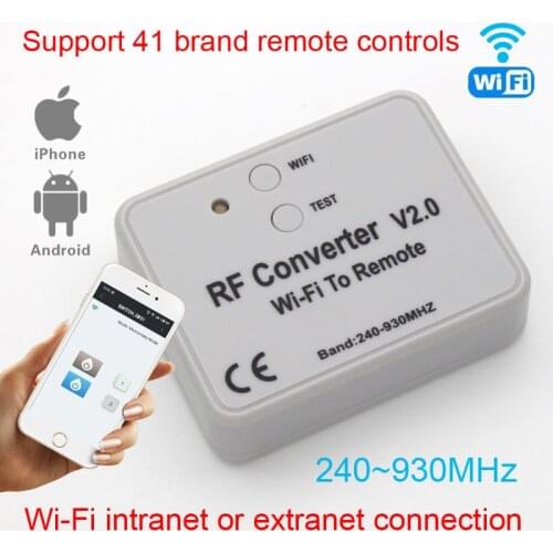 Wifi to RF converter multi frequency rolling code brands 330 433 868 MHz WiFi Switch Scoket Relay module Breaker remote control