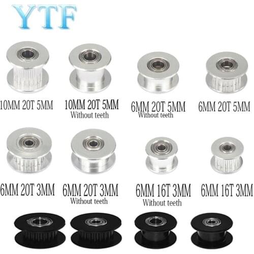 2GT Synchronous Belt Wheels 16 Tooth 20 Tooth H-Belt gt2 Idler Bandwidth 6/10MM 3D Printer part