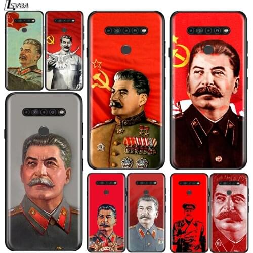 Stalin Soviet Union for LG G8 G8S G8X V30 V35 V40 V50 V60 ThinQ Q60 K40 K50 K51 K61 K71 K92 K62 Soft Black Phone Case