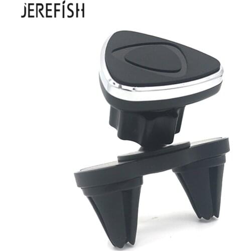 JEREFISH Super Magnetic Car Phone Holder with Dual Clip Magnet Air Vent Mount Smartphone Stand in Car GPS for iPhone Holder