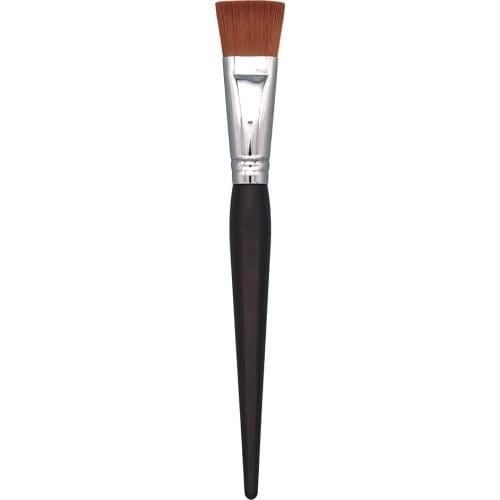 U14 Professional Handmade Makeup Brush Soft Resilient Synthetic Fiber Flat Foundation Brush Ebony Handle Make Up Brushes
