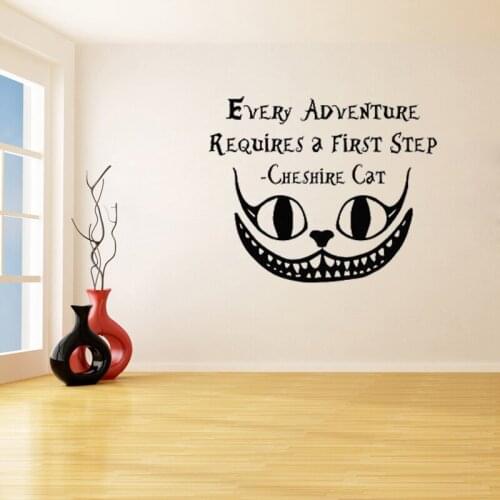 Alice in Wonderland Wall Stickers for Living Room Home Decor Vinyl Waterproof Decals Windows Kids Room Bedroom Art Decor K158