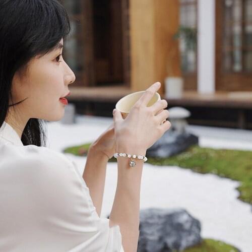 Fashion Opal Bracelet For Women Trendy Jewelry For Women 2021 Link Chain Charm Lady Party Classic Round Bead Bracelets On Hand