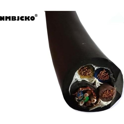 High quality NMBJCKO Series 2 channel professional power & signal hybrid cable with cat6.0 OFC oxygen-free copper Braided shield