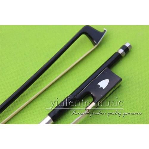 XHT-0054# new one 4/4 Violin Bow black Carbon Fiber Fine Sliver String High Quality