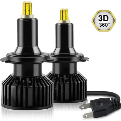 Car Lights 18000LM Canbus H4 LED H7 H11 LED Lamp Car Headlight BulbsTurbo LED Bulbs 60W 6000K Waterproof IP65