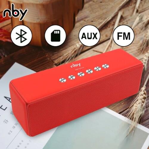 Nby5510 Big Bluetooth Speaker 10W Fm Radio Wireless Outdoor Powerful Computer Speakers Bass Hi-Fi 3D Stereo Music Boombox Stand