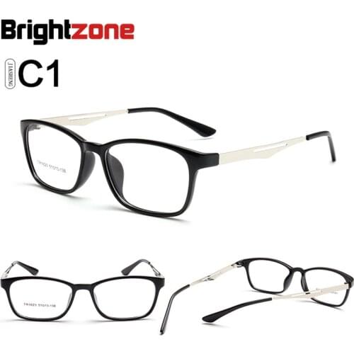 Brightzone 2016 New Fashion Eyeglasses Frames Plastic Steel Myopia Frame TR90 Comfortable Six Colours for Glasses