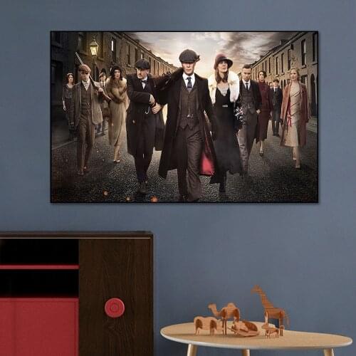 British High Score Crime Drama Peaky Blinders Art Poster Quality Vintage Film Canvas Painting Home Decor Wall Art Duvar Tablolar
