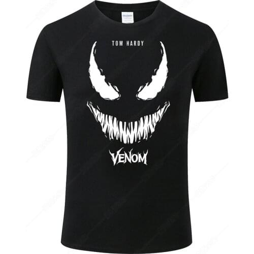 New O-Neck T-shirt For Men Cool Venom Print T Shirt Male Cotton Tee Summer Shirts Unisex Tops Camisetas Hombre Clothes J80