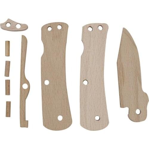 Handmade Wooden Handle Knife Tool Childrens Puzzle Assembling Toy Model Portable Foldable Safety DIY Gifts Kid Knife Craft Toys