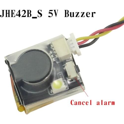 JHE42B_S 5V Super Loud Buzzer Tracker 100dB With LED Buzzer Alarm For FPV Racing Drone Flight Controller