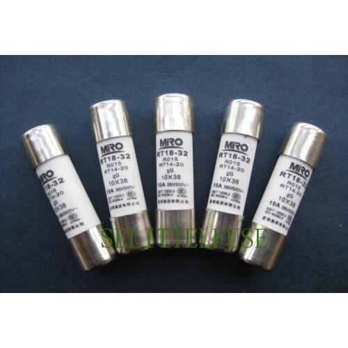 MRO ceramic fuse RO15 gG aM 10X38 1A 2A 3A 4A 5A 6A 8A 10A 12A 16A 20A 25A 30A 32A 500V with a delay