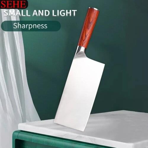 Chinese Cleaver Handmade Chopper Chef 5cr13 Stainless Steel Knife Professional Kitchen Knives Meat Vege Slicer Chopping Knife