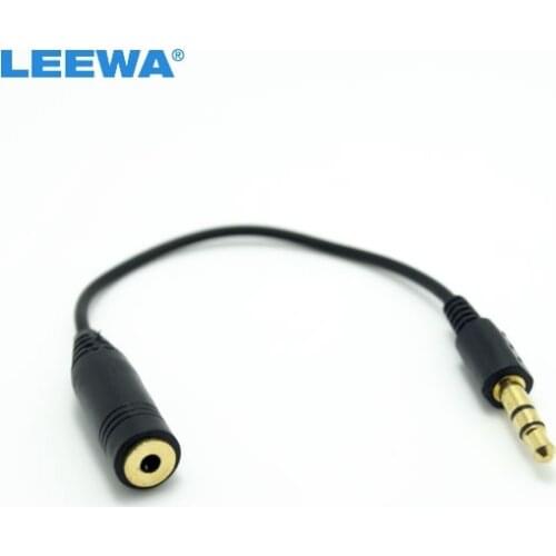 LEEWA 10pcs 3.5mm Male connector to 2.5mm Female connectorAudio Cable #CA3824