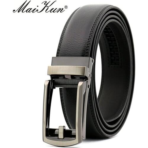 Maikun Belts for Men Belt Brand Designer belt Cowskin Leather Vintage Style Belts for Business