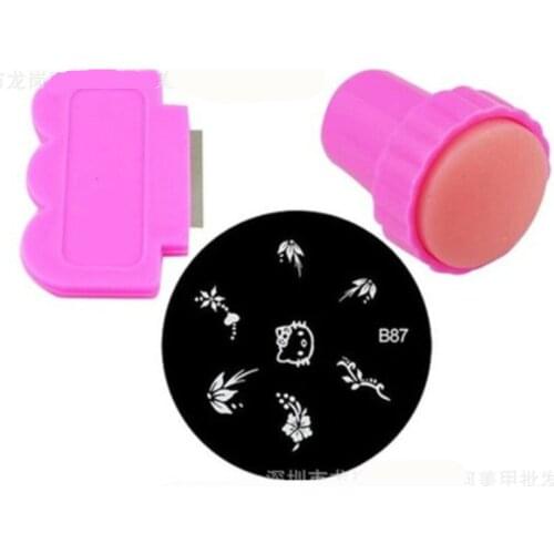 Nail Art Stamping Plates Kit Assorted Plates Stamp Scrapers Stainless Steel DIY salon Mix Template Free Shipping