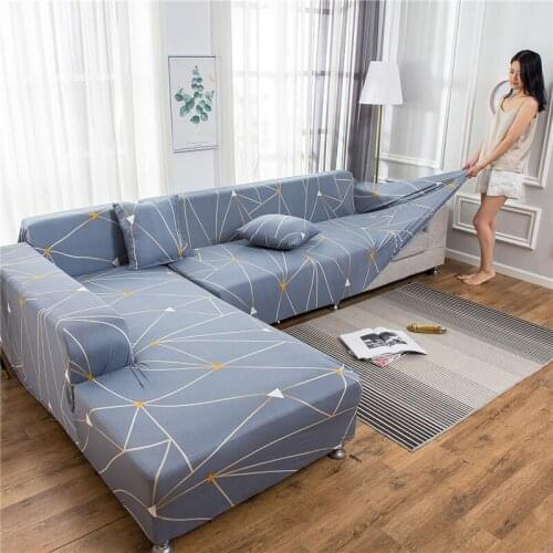 New style sofa covers for living room elastic material stretch slipcovers sofa chair cover L shape sofa 1/2/3/4 seat