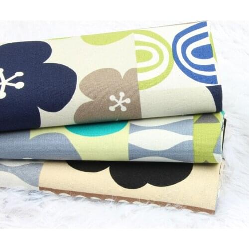 Half Yard Thicken 100% Cotton Fabric With Northern Europe Flower Print handmade DIY Bag Pillow Back Cushion Sewing Tissue A28