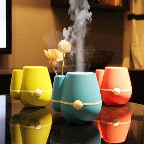 200ml Portable Mini USB Vase Shape Ultrasonic Air Purifier Humidifier Aroma Atomizer For Office Home Perfume Diffuser