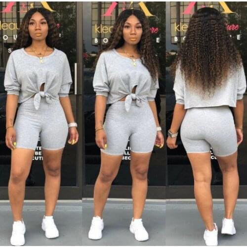 AyLosi Tracksuit Women Two Piece Set Short Sleeve Shirts and Pant Suits Female Lounge Wear Jogging Sportswear Outfits Ropa Mujer