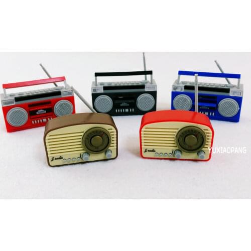 Solid pvc figure simulation model toy radio 5pcs/set