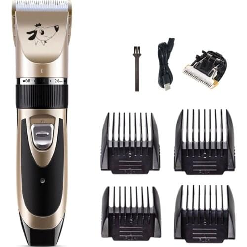 USB Pet Dog Hair Trimmer Rechargeable Animal Grooming Clippers Cat Hair Trimmer Low-Noise Electric Scissor Clipper 110-240V New
