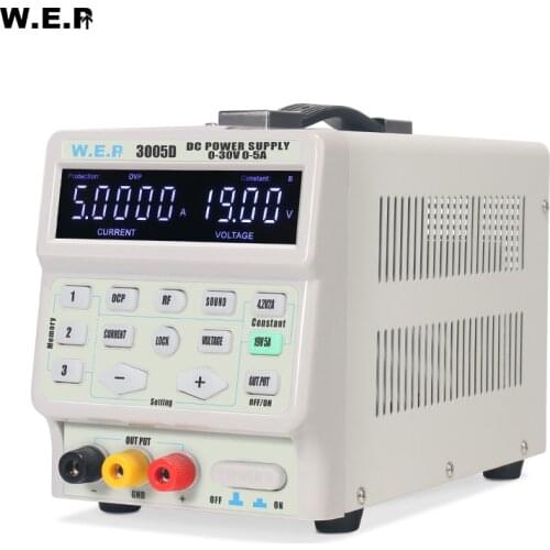 WEP 195W 3005D 5A 30V DC Power Supply Adjustable Laboratory Power Supply Digital Program-Controlled Switching Power Supply