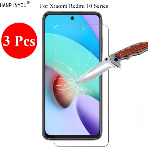 3 Pcs/Lot 9H 2.5D Tempered Glass Screen Protector For Xiaomi Redmi 10X / Pro 5G 6.57" Protective Film