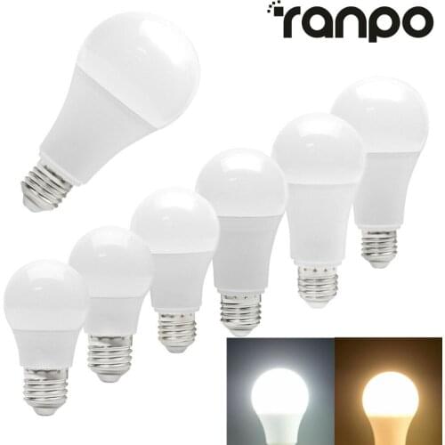 15W 18W 20W LED Globe Light Bulbs E27 3W 5W 7W 9W 12W Screw Base Cool Warm White 220V Super Bright Lamp for Home Office Bedroom