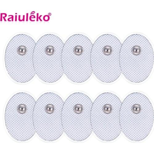 20/10pcs 3*4.5CM Electrode Pads Self Adhesive Replacement Tens Physical Therapy Reusable TENS messager Unit Patches 3.5 mm Plug