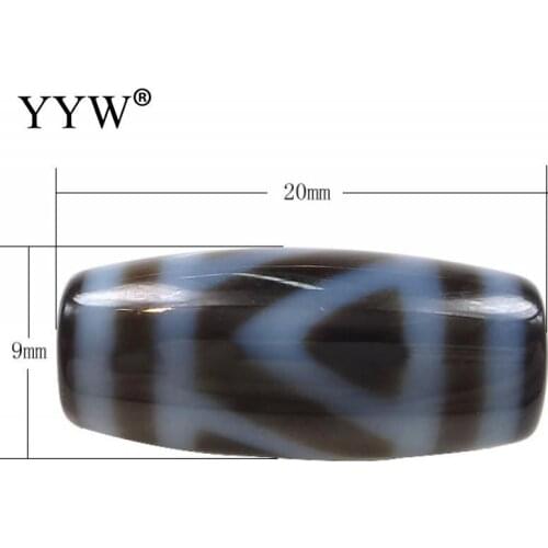 2020 High Quality Natural Tibetan Dzi Beads 20x9x3mm Mountain Tibetan Bead For Women Men Charm Jewelry Mountain