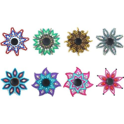 DIY Diamond Painting Fingertip Gyro AB Drill Colorful Hand Spinning Art Crafts Anti Stress Anxiety Relief Toy for Kid Adult Gift