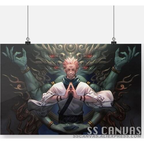 Jujutsu Kaisen Sukuna Anime Canvas Painting Decor Wall Art Bedroom Home Living Room Decoration Prints Poster