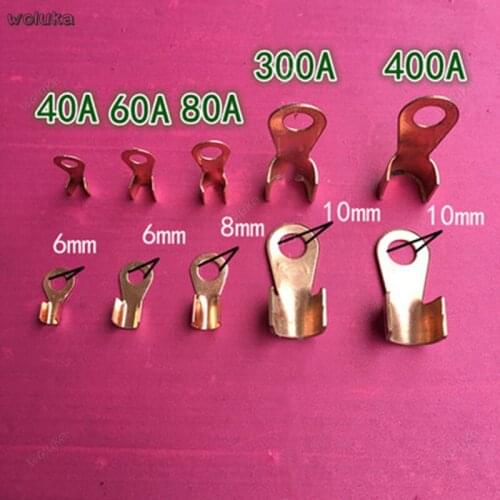 Automotive pure copper open copper joint copper terminal block thick copper wire tail battery buckle CD50 Q04