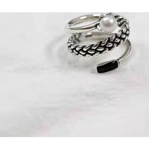 Bohemian Charm Boho Layer Chains Rings For Women Lover Wedding Bridal Valentines Gifts Men Open Retro Antique Rings