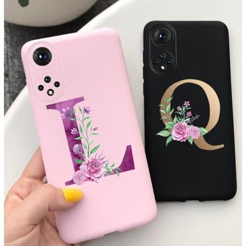 Cute Letters Cover For Huawei Honor 50 Pro Case Honor 50 Soft Silicone Phone Cases For Honor 50 SE Honor50 Pro Back Cover Bumper