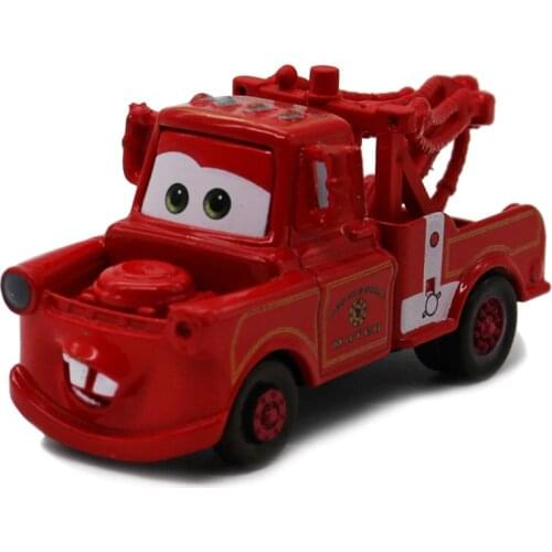 Disney Pixar Cars 2 Red Mater Fire Engine Rescue Squad alloy Metal Diecast Toy Car model for children 1:55 Brand toys New