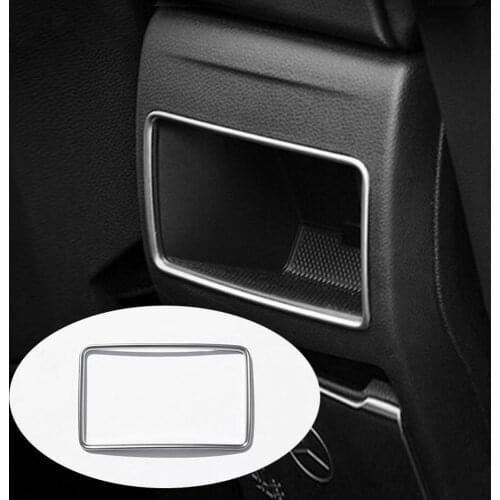 For Mercedes Benz A B GLA CLA Class C117 W117 W176 W246 A180 ABS Plastic Chrome Rear Row Air Conditioning Vent Trim Accessories