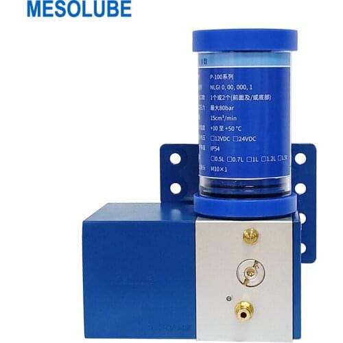 Mesolube 0.3L 12V Pressure-relief Electric Grease Lubrication Pump Single-line Lubrication System for Small Medium Equipment