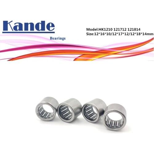 HK1210 HK121712 HK121812 HK121814 Needle Bearings Needle Roller Bearing 12x16x10 12x17x12 12x18x12 12x18x14 KANDE BEARING