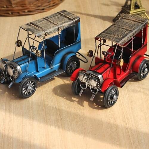 Classic cars Toy Car Metal Iron process crafts Car Model Toy Retro Nostalgia desktop Ornaments Children Kids Gift Home Decor