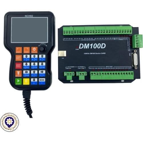 NCH02Handheld offline CNC motion controller 3 4 5-axis G code USB handle remote button MPG for stepper servo motor CNC engraving