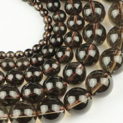 YHBZRET Brown Natural Stone Round Spacer Loose Beads For Jewelry making 4/6/8/10/12MM DIY Charm Bracelet Accessories