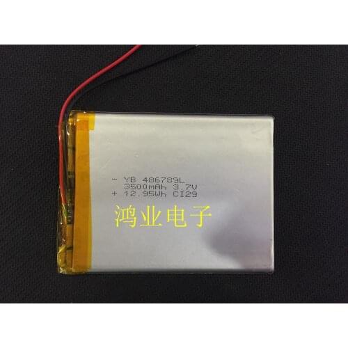 New genuine 3.7V polymer lithium battery 486789P, 507090P 3500MAH charging treasure DIY Rechargeable Li-ion Cell