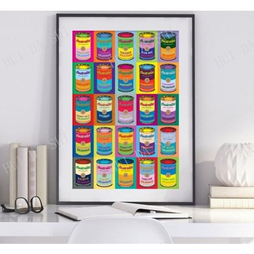 Melbourne Soup, A4 print, Australia, Iconic, Modern, Wall art, Digital, Room decor, Interior, Design, Unique, Art
