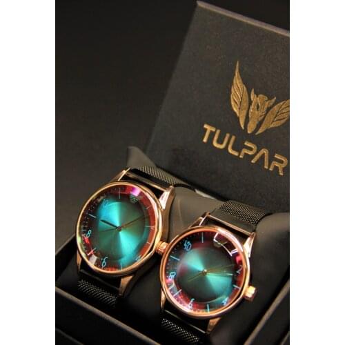 Custom Box Couple Wrist watch Magnet Cord Analog Dear Watches