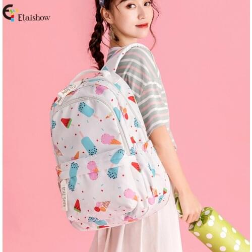 2020 New Backpack Print School Bags For Girls Kids Backpacks For School Teenagers Kids Durable Travel Bookbag Backpack Women